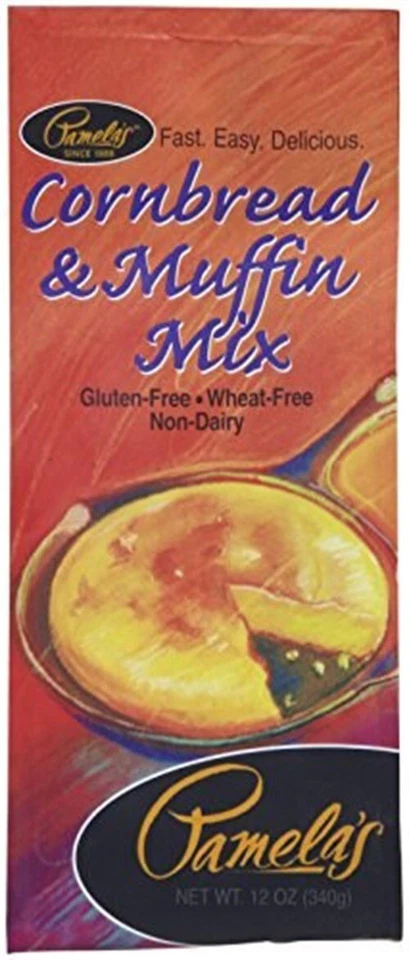 Mezcla de pan de maíz y magdalenas sin gluten Pamelas, bolsas - 12 OZ (paquete 6) Foto 1 de 1