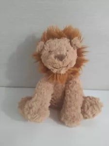 Jellycat Fuddlewuddle Lion Plush Medium 9” Stuffed Animal Brown Beanie - Picture 1 of 9