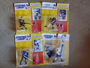 Lot of 4 Starting Lineups Hockey Bure Kariya Gilmour Selanne MOC NIB