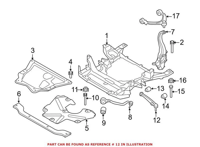 Genuine OEM Suspension Control Arm Front Passenger Right Lower Rearward for BMW - Image 1 of 1