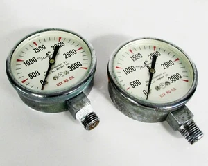 Lot of (2) US Gauge - BU-2581-AP, Pressure Gauge 3000 PSI - Picture 1 of 5