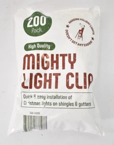 Mighty Light Clips 200 Pack Mini High Quality For Christmas Lights SW-3205 - Picture 1 of 5