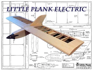 Little Plank Electric Sport Model 56" WS RC Airplane Plans & Templates Printed - Picture 1 of 1
