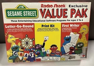 Vintage Radioshack Sesame Street 3 Pack Computer Software Programs 1988 - Picture 1 of 3