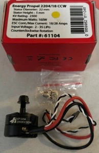HiTec #61104: Energy Propel 2204/18 CCW Brushless Motor w/Integrated Speed Contr - Picture 1 of 1