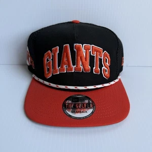 NUEVO CON ETIQUETAS New Era San Francisco Giants Naranja Negro Golfista Snapback Gorra Ajustable Gorra - Imagen 1 de 8