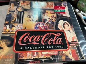 Coca Cola Calendar--Coca Cola with Vintage Ads Retro Advertising Images 1996 - Picture 1 of 1