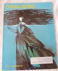 OPERA NEWS MAGAZINE LUCIA DI LAMMERMOOR JAN 15 1977 - Picture 1 of 1