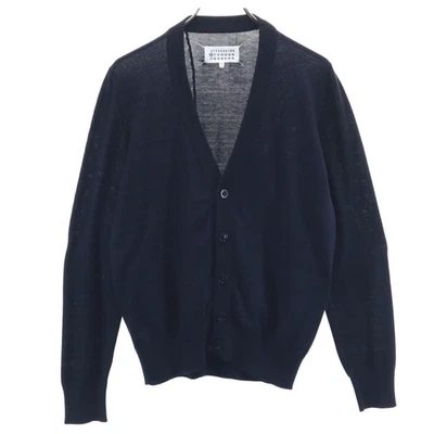 Maison Martin Margiela 15SS Border Pattern Long sleeve cardigan S Navy Men's - Image 1 of 4