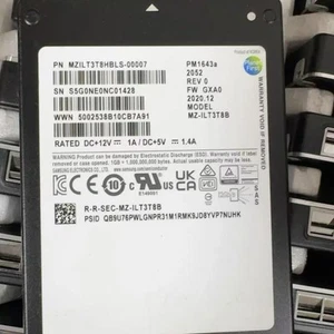 3,84TB SSD Samsung PM1643a 2,5" SAS MZ1LT3T8HBLS-00007 MZ-ILT3T8B 12GB FW GXA0 - Bild 1 von 1
