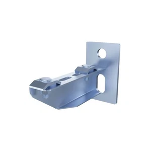 Electro Zinc Plated Wire Mesh Cable Tray bracket, T-shaped, Wall Mount, 100mm , - Photo 1/4