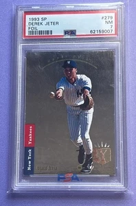 1993 Sp #279 Derek Jeter Foil RC Rookie PSA 7 New York Yankees - Picture 1 of 2
