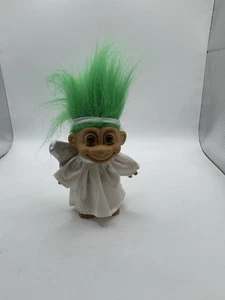 ~ VINTAGE RUSS ANGEL TROLL PUPPE 4 ZOLL FIGUR GRÜNE HAARE ~ - Bild 1 von 5