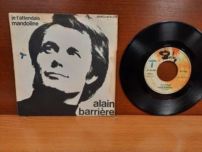 France 45 / Alain Barriere / 1966 / Je t'attendais / Mandoline Foto 1 de 2