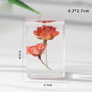 Pisapapeles Flor Seca Enseñanza Hogar Oficina Decoración Rosa Espécimen Nuevo - Imagen 1 de 1