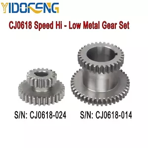 Juego de engranajes de metal CJ0618 Speed Hi - Low, S/N: CJ0618-024C / S/N: CJ0618-014C - Imagen 1 de 5