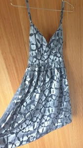 SILVER DRESS Evening Wedding or Cocktail Party Size 10 Brand New With Tags! - Picture 1 of 6