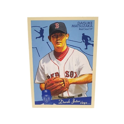 2008 Upper Deck Goudey Daisuke Matsuzaka #28 Boston Red Sox Baseball Card Green - Image 1 of 2