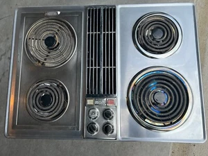 Jenn Air Cooktop 29” Electric Stainless Removable Burners Vintage **TESTED** - Picture 1 of 16