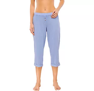 SCHIESSER Damen Mix & Relax Hose 3/4 Pyjamahose Schlafhose Gr.34-50 XS-5XL NEU - Bild 1 von 2