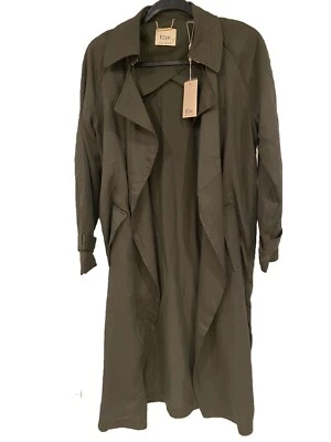 Nuevo con etiquetas Cárdigan Blazer Elie Tahari Verde Oliva Peso Ligero Venta al por menor $158 XS Foto 1 de 4