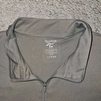 Nueva Camisa Reebok Para Hombre 1/4 Cremallera Manga Larga XL Plateada Ropa Activa Regalo de Navidad  Foto 1 de 4