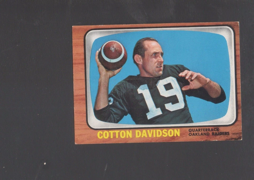 1966 Topps Football Card #109 Cotton Davidson-Oakland Raiders Ex Card - Image 1 of 1
