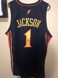 Stephen Jackson Auto Golden State Warriors Adidas Swingman Jersey (Proof Pic) XL