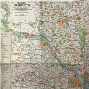 De colección diciembre 1964 Washington DC Suburban Tourist National Geographic - Imagen 1 de 11
