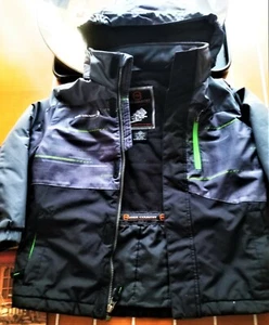 Free Country Fleeced Hooded Full Zip Lined Winter BOY'S Coat Jacket  XS (5 /6 ) - Picture 1 of 12