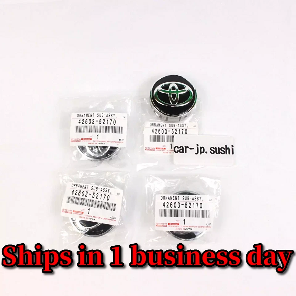 TOYOTA 2016-2021 Prius Center Wheel Cap 42603-52170 Genuine OEM Set of 4 Japan