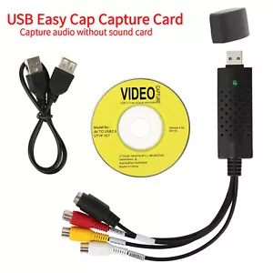 VHS to DVD Converter USB Audio Video Capture Recorder Analog to Digital - Picture 1 of 10