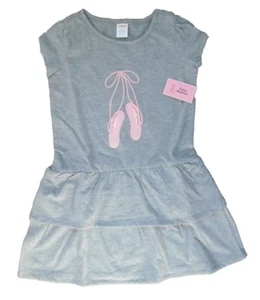 Gymboree Girls 6 Dress Gray Ruffle Tiered Cotton Dress PRIMA BALLERINA NWT - Picture 1 of 3