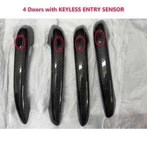 Carbon Fiber Exterior Door Handle Cover for Porsche Cayenne 18-21 / Macan 14-21 - Foto 1 di 6