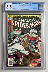 Amazing Spider-Man 163 - CGC 8.5 - WHITE Pages , John Romita Kingpin Cover, Nice - Picture 1 of 5