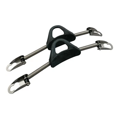 Flossenriemen Edelstahl Spring Fin Straps für Standardflossen (rutschfest) Gr. L - Bild 1 von 3