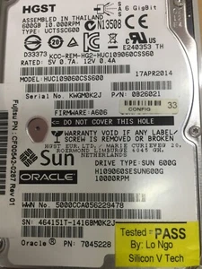 SUN H109060SESUN600G, 600gb 10K SAS2 6GBps Unità con STAFFA = Test-PASS - Foto 1 di 9