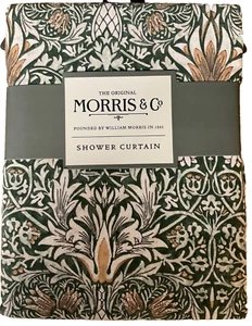 William Morris & Co~Shower Curtain~72x72~NWT~Snakehead Forest Thyme~ - Picture 1 of 5
