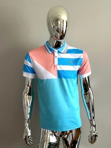 With Tag Le Tigre Multicolor Men's Polo Shirt Size S - Picture 1 of 6
