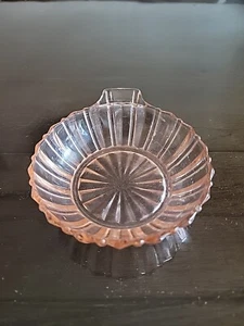 Vintage Anchor Hocking Pink Depression Glass Bowl With Handle - Picture 1 of 7