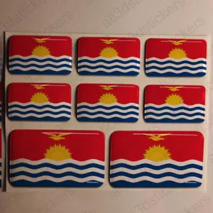 Aufkleber Kiribati Harz gewölbt Sticker Kiribati Flagge 3D Vinyl Klebeaufkleber Auto - Bild 1 von 1