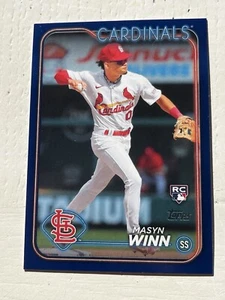 masyn winn 2024 Topps Royal Blue Parallel RC #480 Rookie - Picture 1 of 2