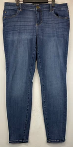 Liverpool Jeans - Womens Size 16W - Blue Ankle Distressed Stretch Casual (3224) - Picture 1 of 20