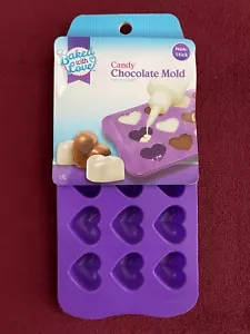 Baked With Love CANDY CHOCOLATE MOLD HEARTS Cake Cookies Decorating Tool *NEW* - Picture 1 of 1