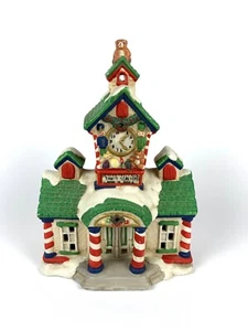 Vintage Mercuries 1993 Weihnachtsdorf Keramik Nordpol Bahnhof ohne Licht - Bild 1 von 6