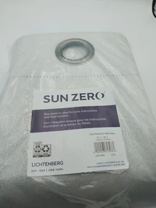 Sun Zero Panel Curtain Grommet 52in x 96in Light Gray - Picture 1 of 6