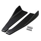 2pcs Glossy Black Car Side Skirt Extension Splitters Winglet Diffuser Rear Lip