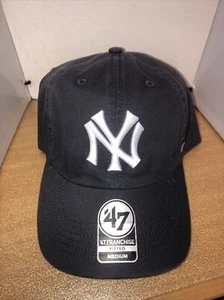 New York Yankees Navy ‘47 Franchise Fitted Hat Size Medium Coopertown New $40 - Picture 1 of 11