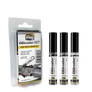 AMMO by MIG Oilbrusher BARE METAL COLORS SET - Bild 1 von 1