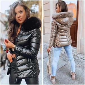 Damen Steppjacke mit Fellkapuze für Winter Kurz Winterjacke DSTREET S-2XL - Bild 1 von 60